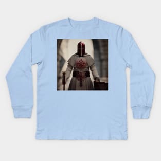 Knights Templar in The Holy Land Kids Long Sleeve T-Shirt